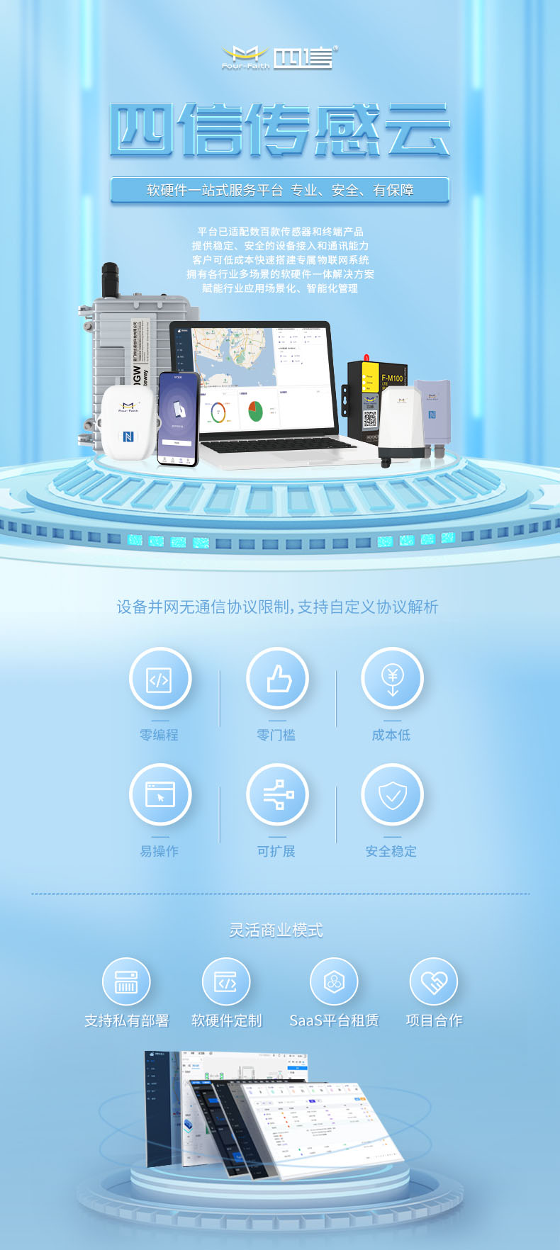 四信傳感云-軟硬件一站式服務(wù)平臺，專業(yè)、安全、有保障